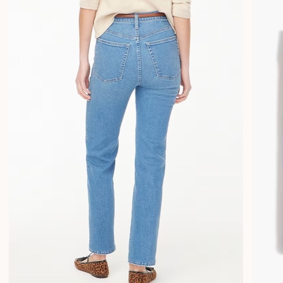 J crew deep lake wash Petite high-rise stovepipe jean in signature stretch+ - Picture 3 of 4